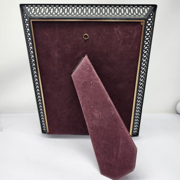 Vintage Metalcraft 8x10 Picture Frame With Mona Freeman Art Print - Picture 7 of 8